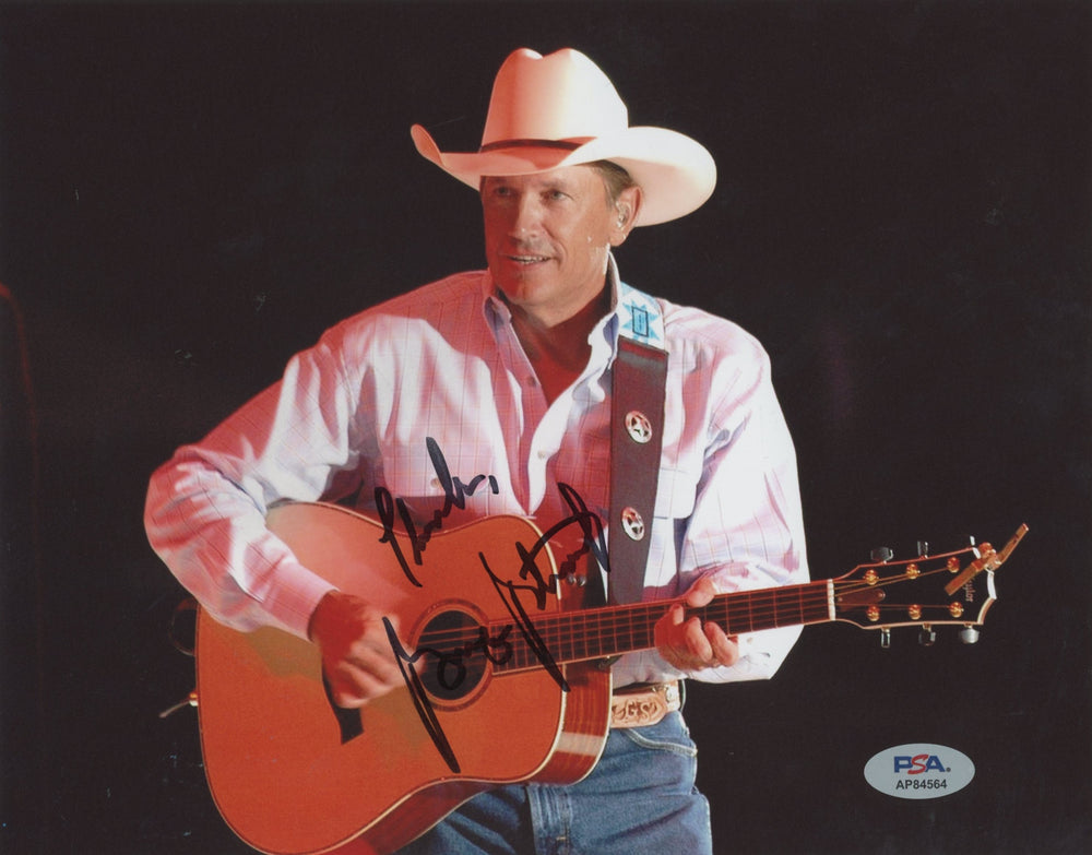 George Strait Country Musician "Thanks" Authentic Signed 8x10 Photo PSA #AP84564