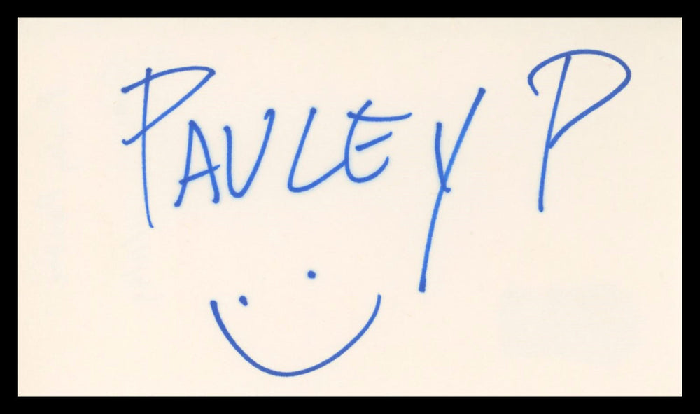 Pauley Perrette NCIS Authentic Signed 3x5 Index Card Autographed BAS #BV02184