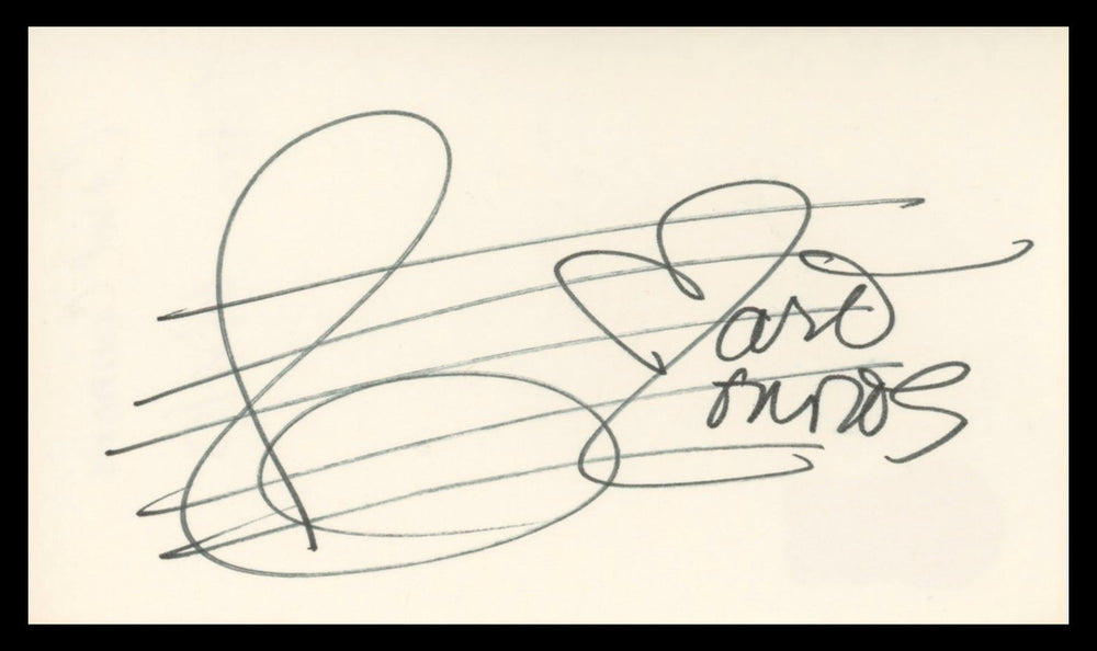 Carol Connors The Teddy Bears Authentic Signed 3x5 Index Card BAS #BV02123