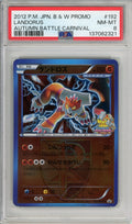 Pokemon Graded: JP Landorus #192 Autumn Battle Carnival Promo (2012) Holo PSA 8