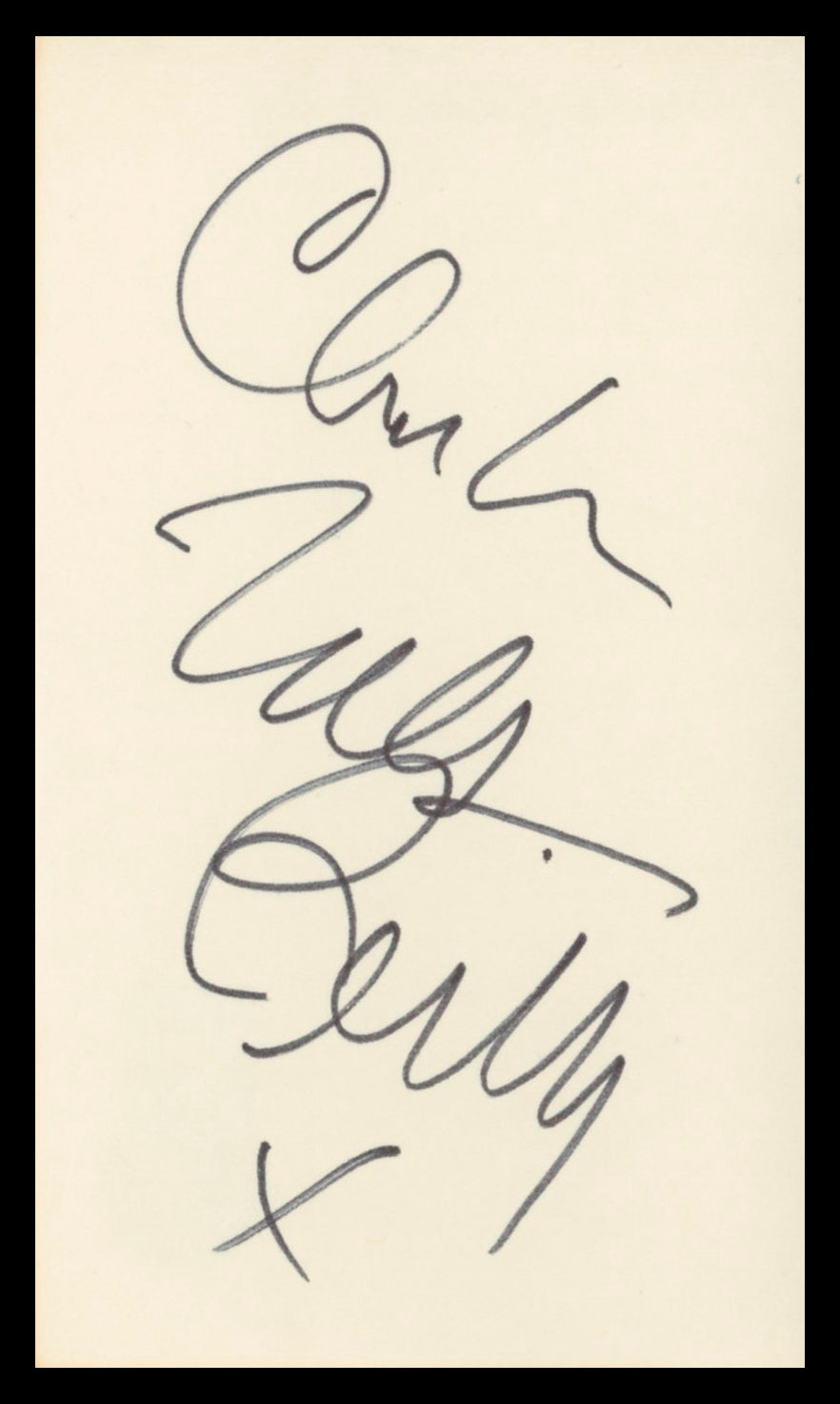 Charles Nelson Reilly Match Game Authentic Signed 3x5 Index Card BAS #BV02145