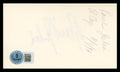 Raul Julia The Addams Family Authentic Signed 3x5 Index Card BAS #BU64788