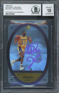 Lakers Magic Johnson Signed 1996 SPX #24 Card Auto Graded Gem Mint 10! BAS Slab