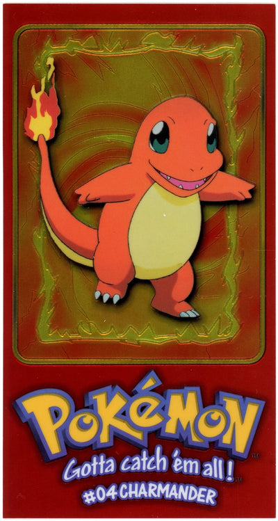 Pokemon: 1999 Topps Jumbo Chrome Charmander #4/5