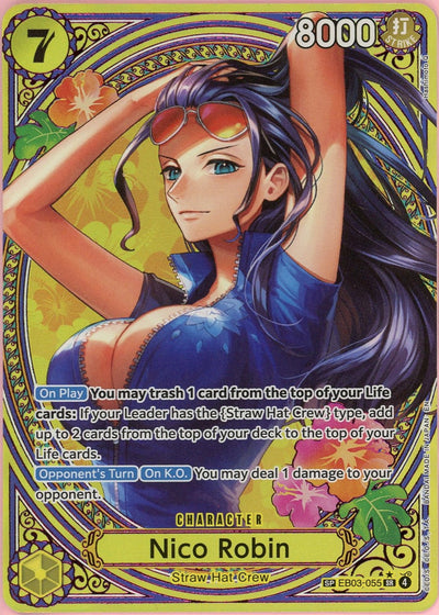 One Piece Single: Nico Robin EB03-055 Extra Booster Heroines Edition NM