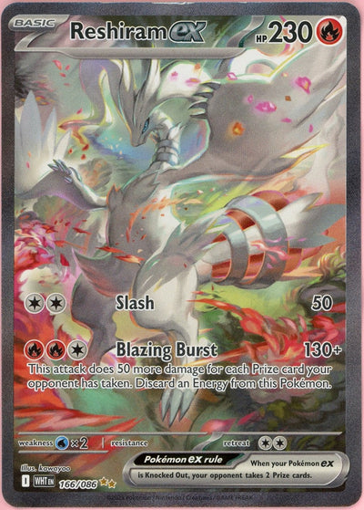 Pokemon Single: Reshiram ex 166/086 White Flare (2025) LP