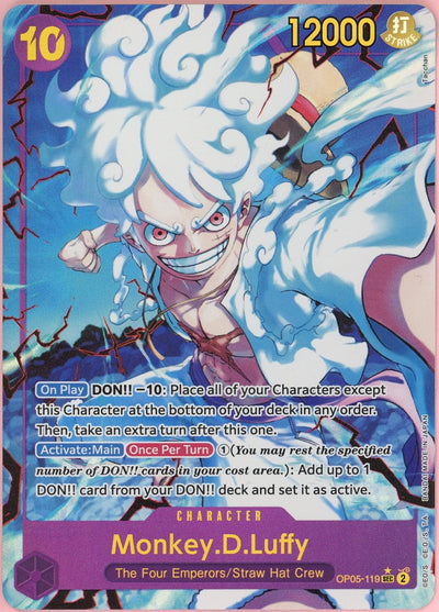 One Piece Single: Monkey D. Luffy Alt Art OP05-119 The Best LP