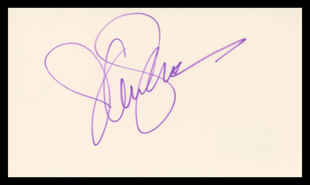 Jani Lane Warrant Authentic Signed 3x5 Index Card Autographed BAS #BU64806