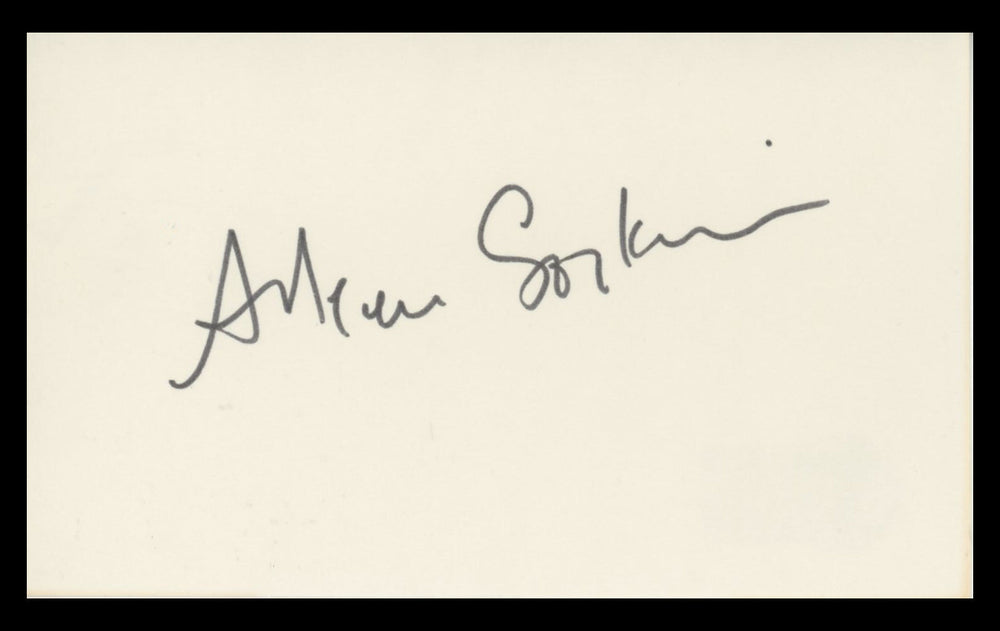 Arleen Sorkin Days of Our Lives Authentic Signed 3x5 Index Card BAS #BV59152