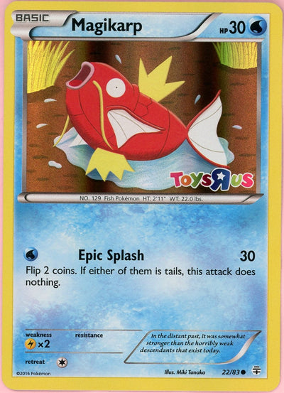Pokemon Single: Magikarp 22/83 Toys R Us Promo (2016) Holo LP