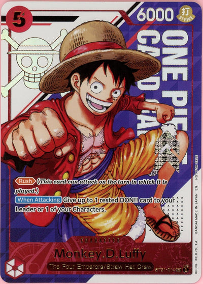 One Piece Single: Monkey D. Luffy ST21-014 3rd Anniversary CP Pack NM
