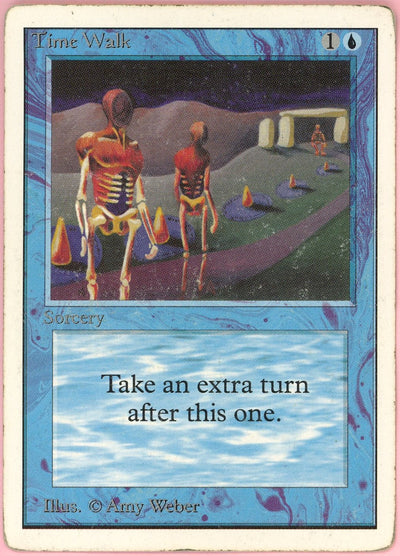 MTG Single: Time Walk Unlimited Edition (1993) HP