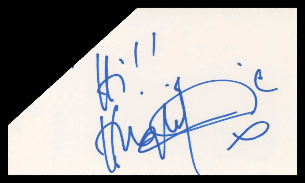Hugh Laurie House, M.D. "Hi!!" Authentic Signed 3x5 Index Card BAS #BU64816