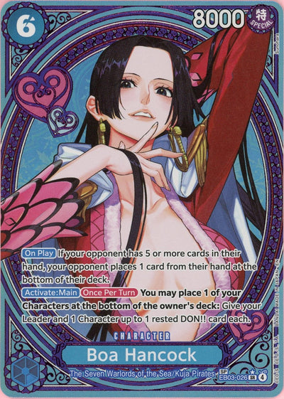 One Piece Single: Boa Hancock EB03-026  Extra Booster Heroines NM