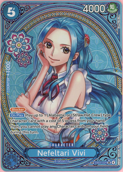 One Piece Single: Nefeltari Vivi SP EB03-024 Extra Booster Heroines Edition NM