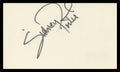 Sidney Poitier In The Heat of the Night Signed 3x5 Index Card BAS #BV01245