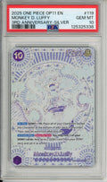 One Piece Graded: Monkey D. Luffy OP05-119 3rd Anniversary Silver PSA 10