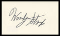 Woody Strode Spartacus Authentic Signed 3x5 Index Card BAS #BV59131