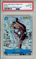 One Piece Graded: Sanji Manga Alt Art OP06-119 Premium Booster 2 PSA 10