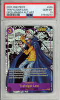 One Piece Graded: Trafalgar Law Manga Alt Art OP05-069 Premium Booster The Best PSA 10