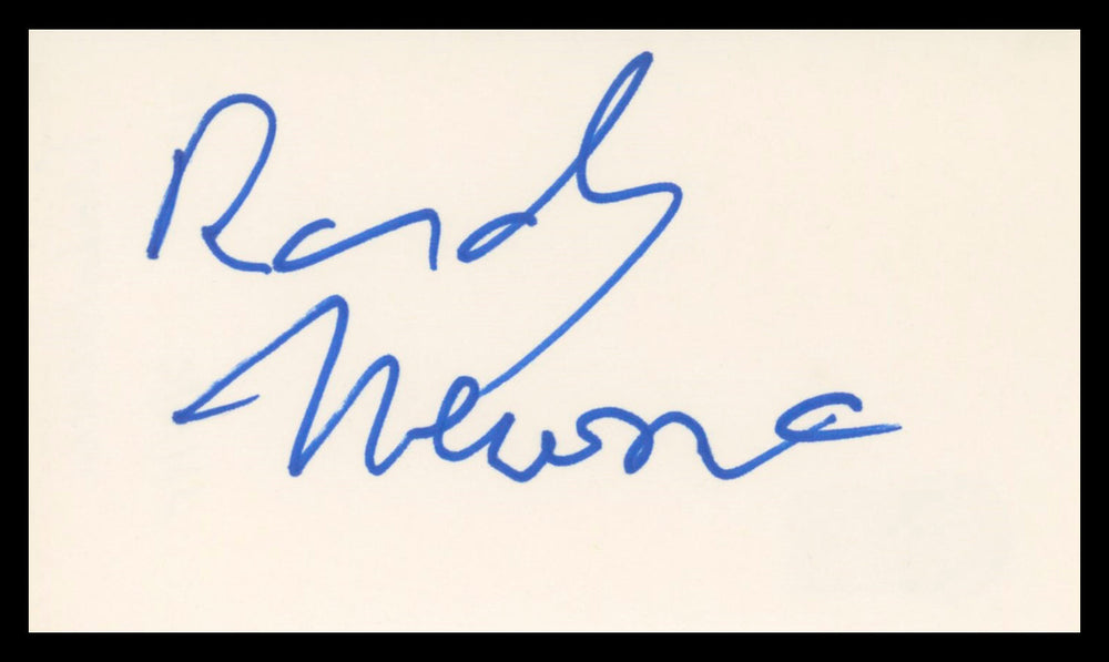 Randy Newman Toy Story Authentic Signed 3x5 Index Card BAS #BV04122