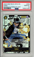 One Piece Graded: Sabo Manga Alt Art OP04-083 Kingdoms of Intrigue PSA 10