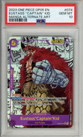 One Piece Graded: Eustass "Captain" Kid Manga Alt Art OP05-075 Awakening Of The New Era PSA 10
