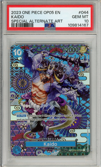 One Piece Graded: Kaido Special Alt art OP04-044 Awakening of the New Era PSA 10
