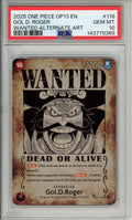 One Piece Graded: Gol D. Roger Wanted Poster OP09-118 Carrying On His Will PSA 10