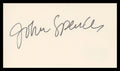 John Spencer The West Wing Authentic Signed 3x5 Index Card BAS #BV03161