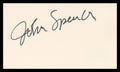 John Spencer The West Wing Authentic Signed 3x5 Index Card BAS #BV02106