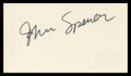John Spencer The West Wing Authentic Signed 3x5 Index Card BAS #BV00120