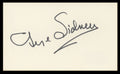 George Sidney The Three Musketeers Authentic Signed 3x5 Index Card BAS #BV59119