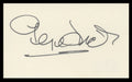 George Sidney The Three Musketeers Authentic Signed 3x5 Index Card BAS #BV59076