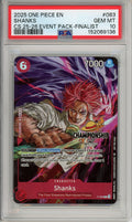 One Piece Graded: Shanks P-083 Championship 25-26 Event Pack Finalist PSA 10