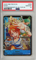 One Piece Graded: Nami OP09-050 Championship 25-26 Top 64 PSA 10