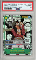 One Piece Graded: Dracule Mihawk OP14-119 Manga Alternate Art PSA 10
