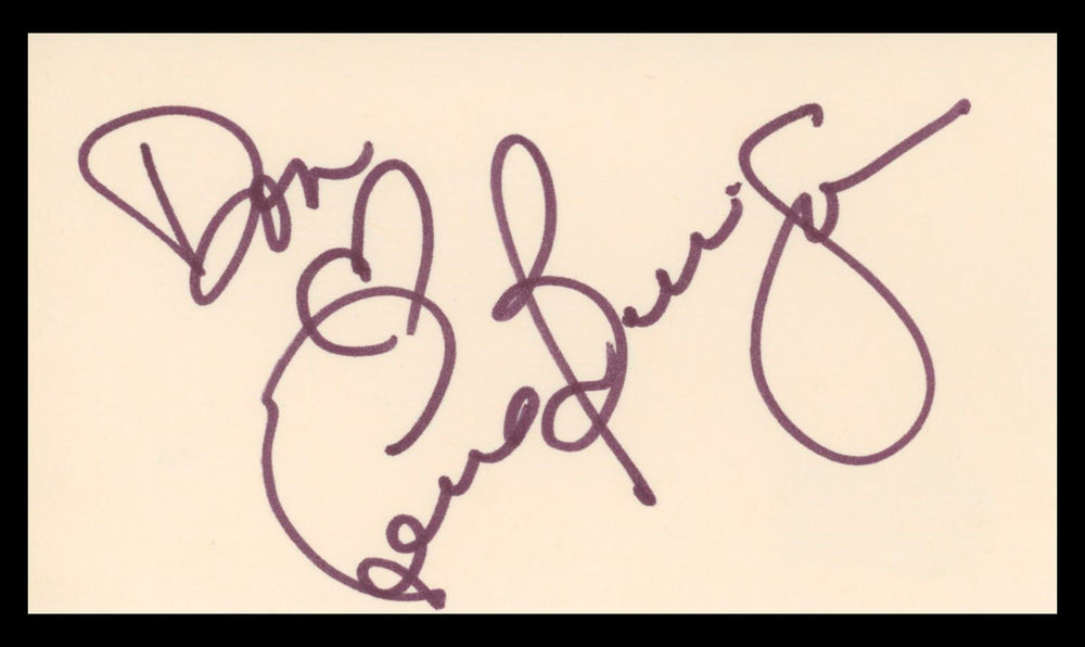 Laura Branigan Musician Authentic Signed 3x5 Index Card Autographed BAS #BV03449