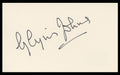 Glynis Johns Mary Poppins Authentic Signed 3x5 Index Card BAS #BV59052