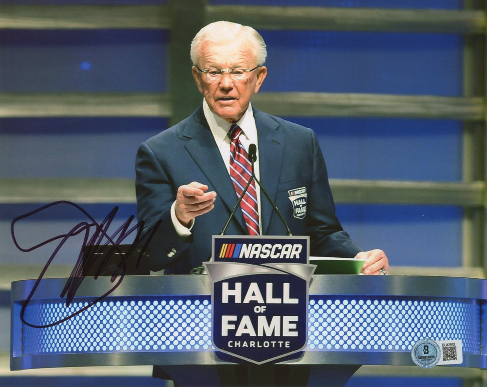 NASCAR Joe Gibbs Authentic Signed 8x10 Horizontal Photo Autographed BAS #BU43563
