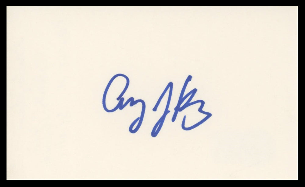 Amy Jo Johnson Power Rangers Authentic Signed 3x5 Index Card BAS #BV59056