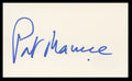 Patrick Macnee The Avengers Authentic Signed 3x5 Index Card BAS #BV59057