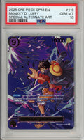 One Piece Graded: Monkey D. Luffy OP09-119 Special Alternate Art PSA 10