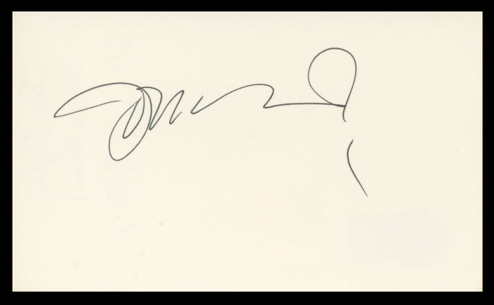 John Taylor Duran Duran Authentic Signed 3x5 Index Card BAS #BV59058