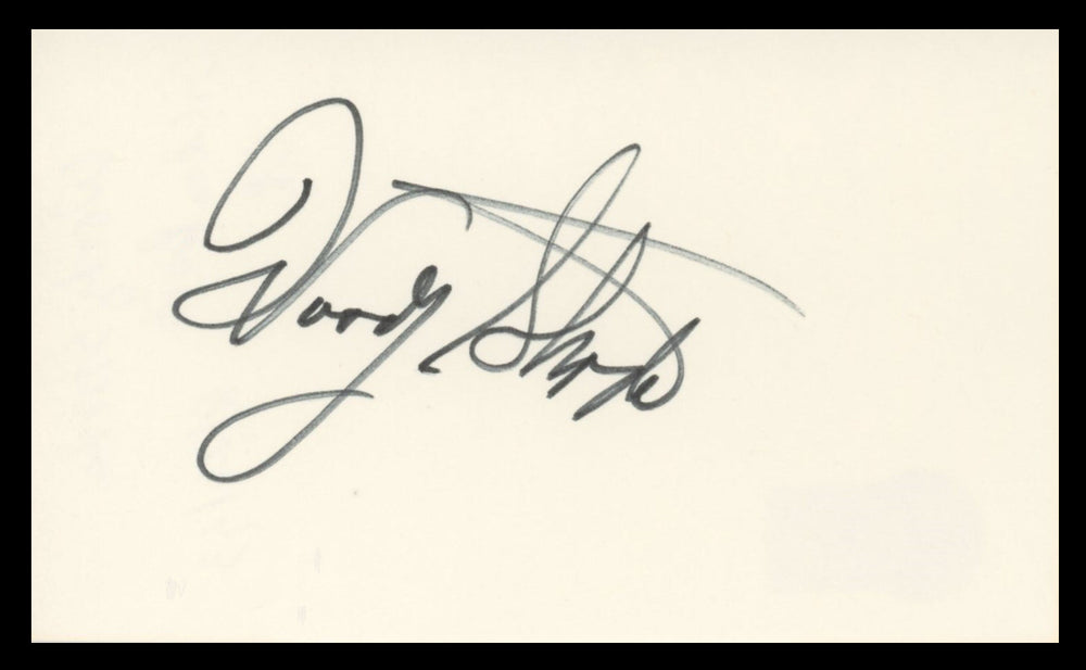 Woody Strode Spartacus Authentic Signed 3x5 Index Card BAS #BV59059