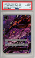One Piece Graded: St. Jaygarcia Saturn OP13-083 Special Alternate Art PSA 10