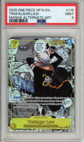 One Piece Graded: Trafalgar Law Manga Alt Art OP10-119 Royal Blood PSA 9