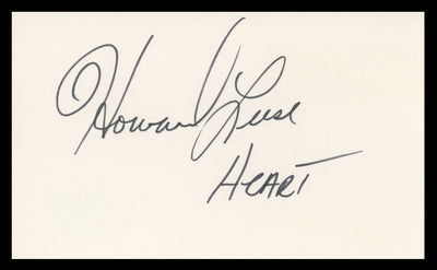 Howard Leese Four Christmases Authentic Signed 3x5 Index Card BAS #BV59029