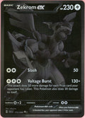 Pokemon Single: Zekrom ex 172/86 Black Bolt (2025) Black Monochrome NM