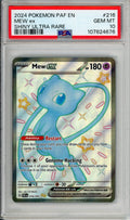 Pokemon Graded: Mew ex 216/91 Paldean Fates (2024) Shiny Full Art PSA 10